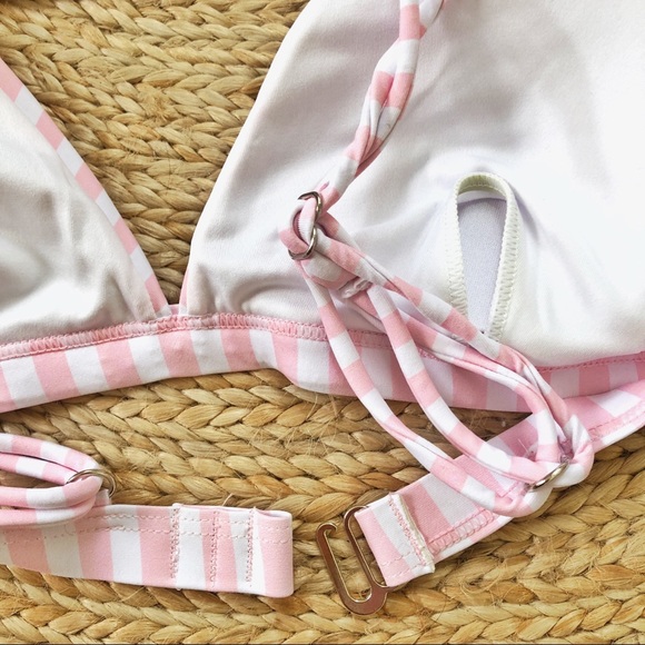 NWT• Candy Striped swim top - Picture 3 of 4